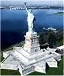 Statue of Liberty New York Harbor's entrance greeting ships from around the world.