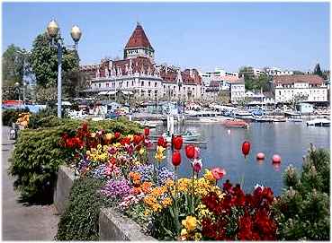 Photo of Chateau d'Ouchy at Lausanne, Switzerland