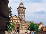 Nuremberg Imperial Castle a complex structure with three sections, the Imperial Castle, Holy Roman Burgraves buildings and the Free Imperial City.