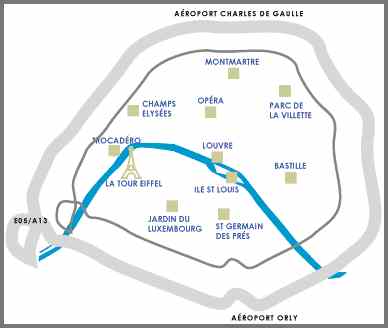 Some Main Parisian Metro and RER Stations